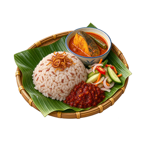 Nasi Dagang sticker illustration