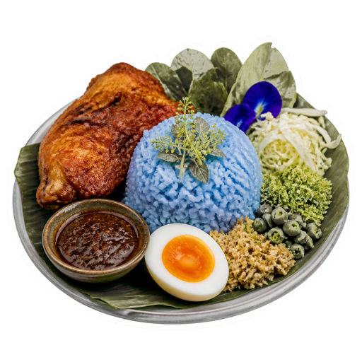 Nasi Kerabu sticker illustration