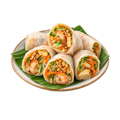 Popiah sticker illustration