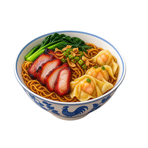 Wantan Mee sticker illustration