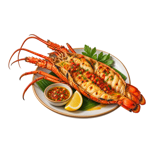 Grilled Lobster sticker illustration