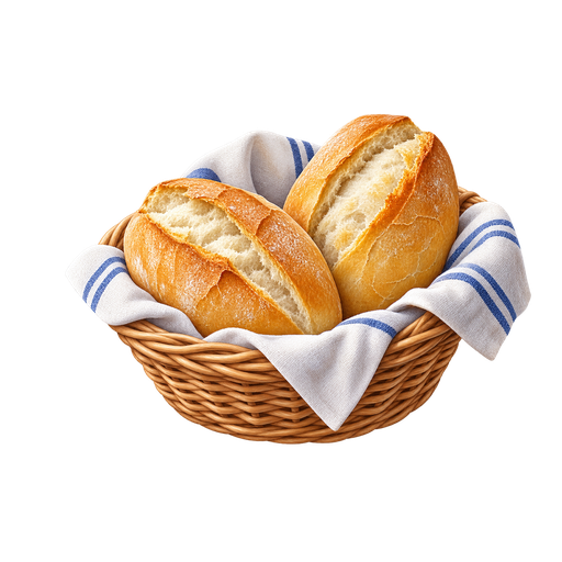 Mozambican Pão sticker illustration