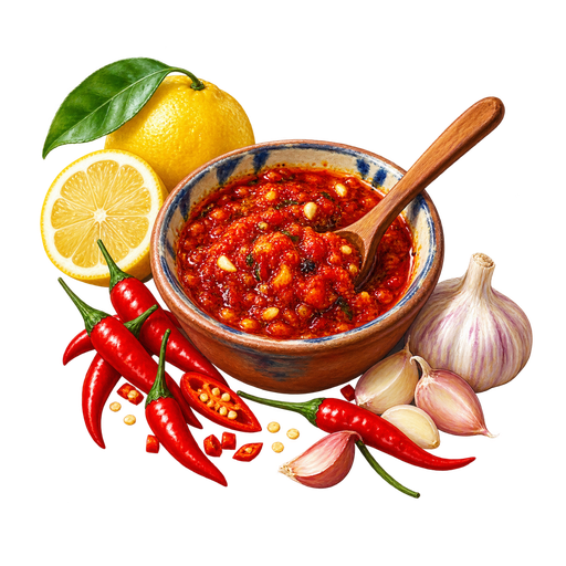 Mozambican Piri-Piri sticker illustration