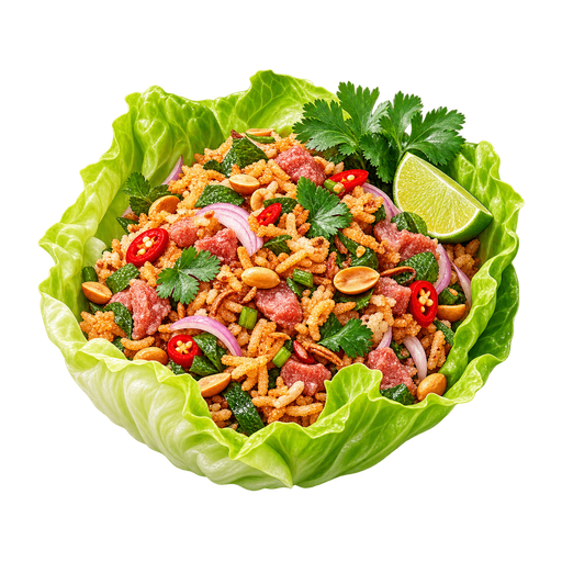 Crispy Rice Salad sticker illustration