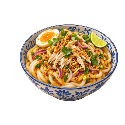 Thick Rice Noodle Salad sticker illustration