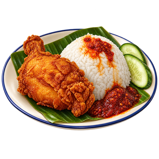 Nasi Katok sticker illustration