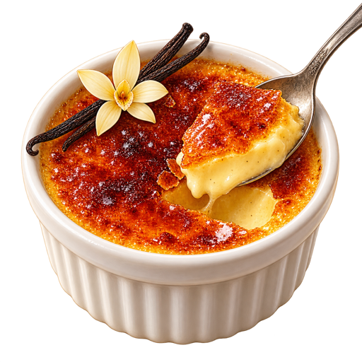 Crème Brûlée Lifou Vanilla sticker illustration