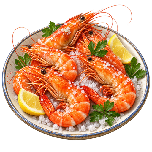 Crevettes Gros Sel sticker illustration