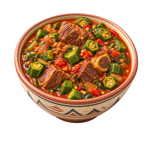 Dried Okra Soup sticker illustration