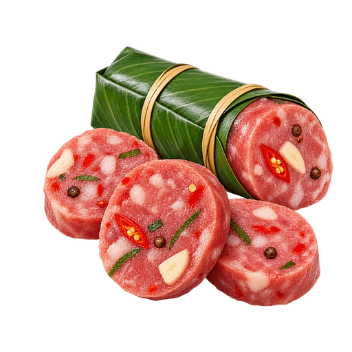Nem chua (Cured Fermented Beef or Pork) sticker illustration