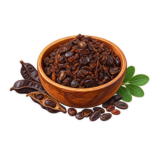 Fermented Locust Bean sticker illustration