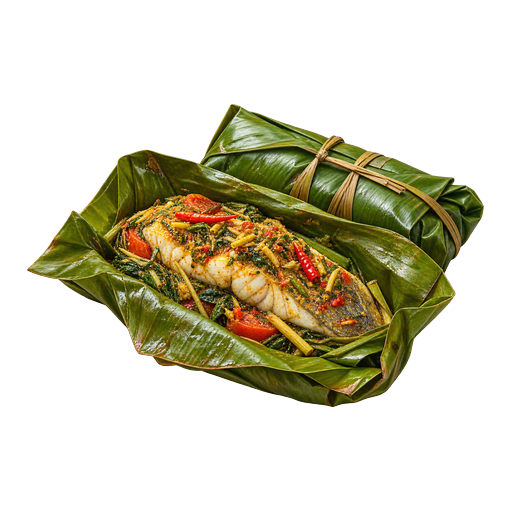 Steamed Leaf Parcels sticker illustration