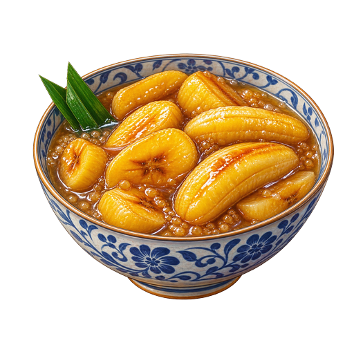 Stewed Bananas sticker illustration