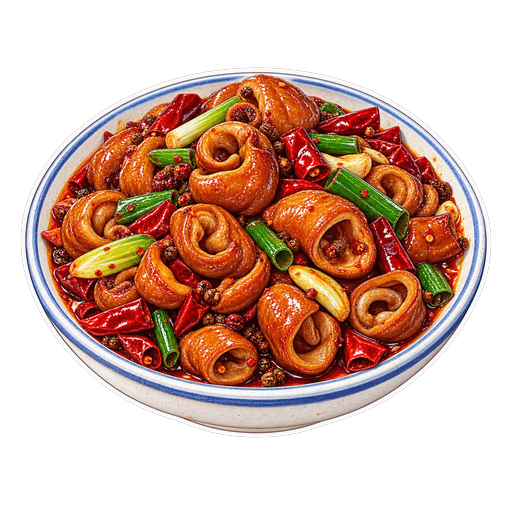 Nine-Turn Intestines sticker illustration