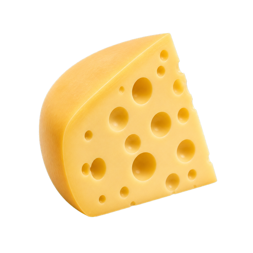 Maasdam Cheese sticker illustration