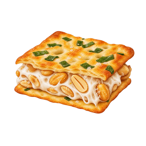 Nougat Cracker sticker illustration