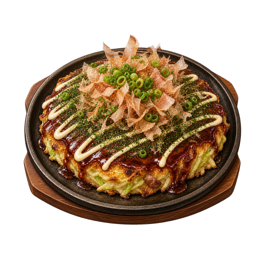 Osaka-Style Okonomiyaki sticker illustration