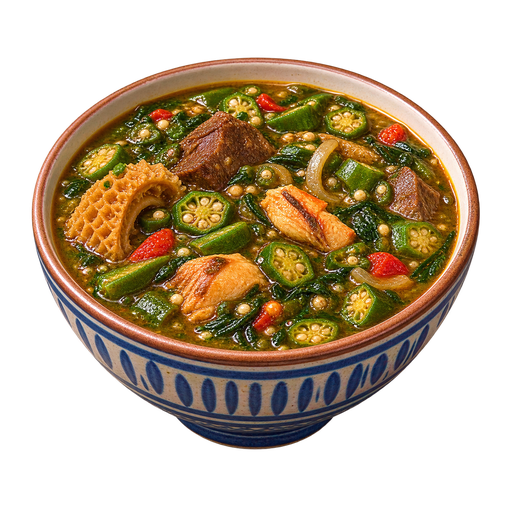 Liberian Okra Soup sticker illustration