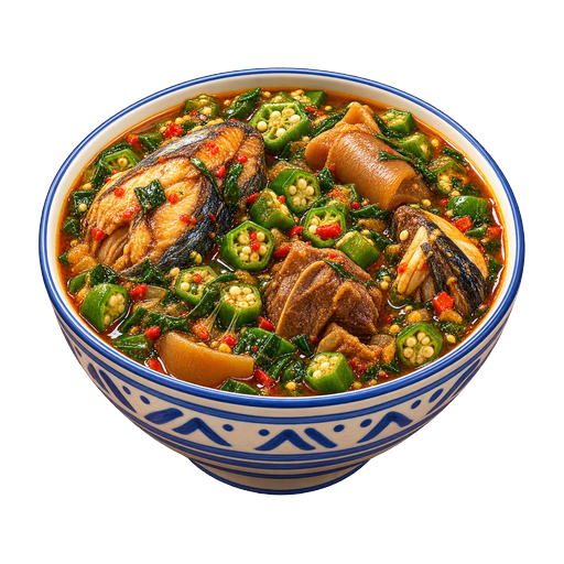 Okra Soup sticker illustration