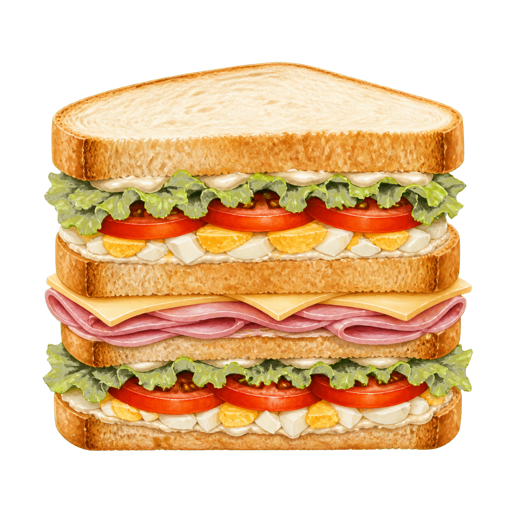 Sándwich Olímpico sticker illustration