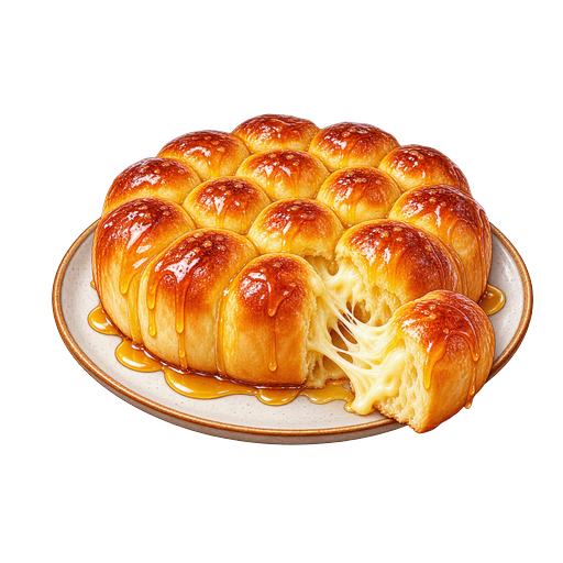 Honeycomb Bread sticker illustration