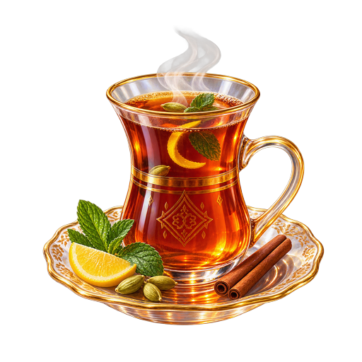 Sulaimani Tea sticker illustration