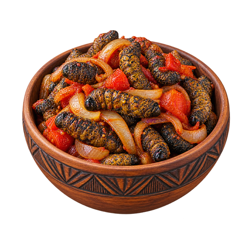 Mopane Worms sticker illustration