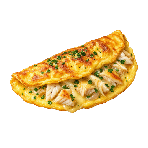 Omelette Arnold Bennett sticker illustration
