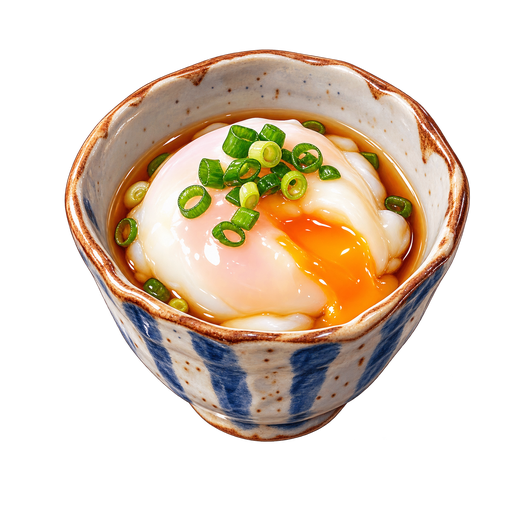Onsen tamago sticker illustration