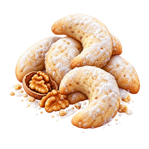 Walnut Crescents sticker illustration
