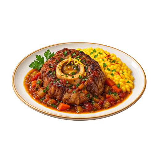 Ossobuco alla Milanese sticker illustration