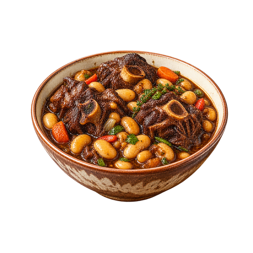 Oxtail and Butter Beans sticker illustration
