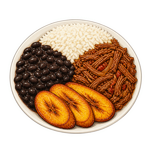 Pabellón Criollo sticker illustration