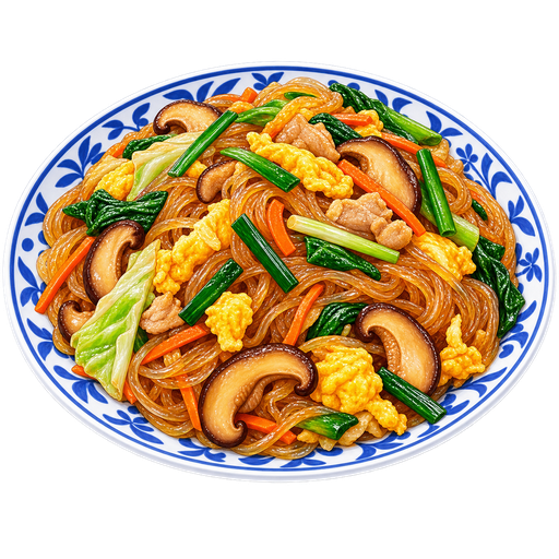 Pad woon sen sticker illustration