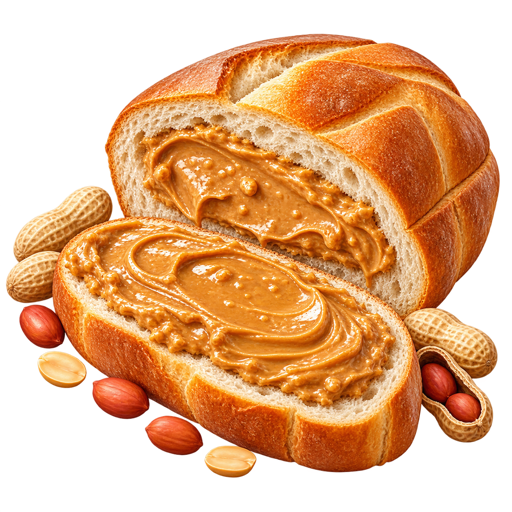 Peanut Butter Bread sticker illustration