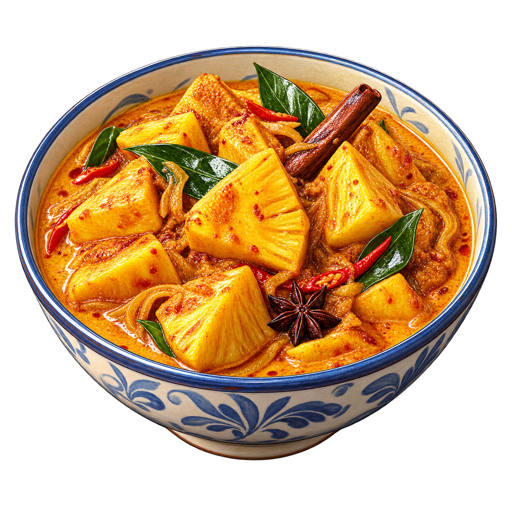 Pineapple Curry sticker illustration