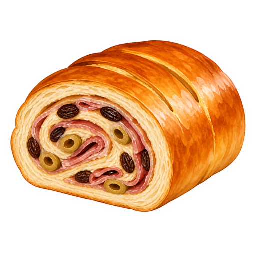Pan de Jamón sticker illustration