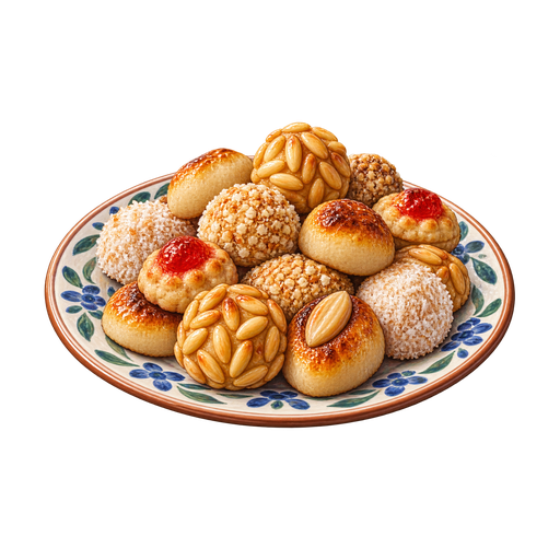 Pine-Nut Marzipan Cookies sticker illustration