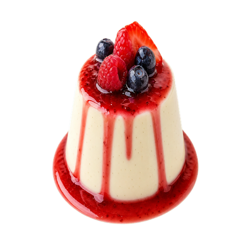 Panna Cotta sticker illustration