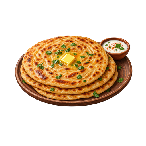 Paratha sticker illustration
