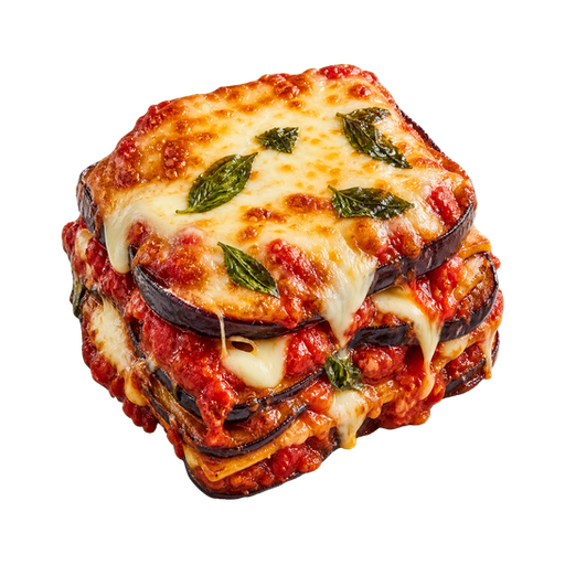 Parmigiana di Melanzane sticker illustration