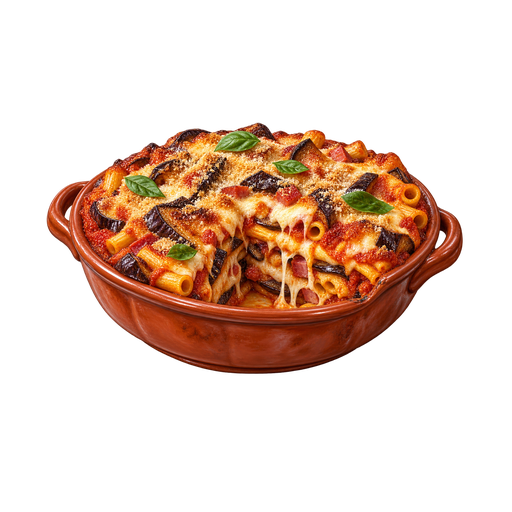 Pasta 'ncasciata sticker illustration