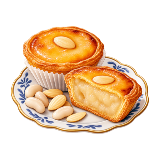 Pastel de feijão sticker illustration