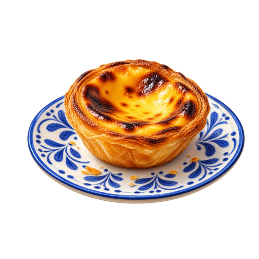 Pastel de Nata Moçambicano sticker illustration
