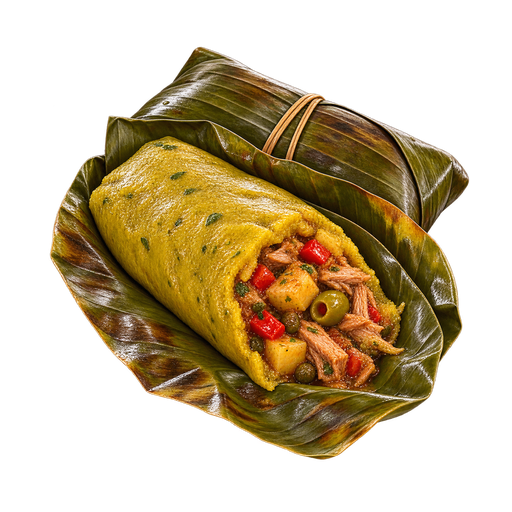 Puerto Rican Pasteles sticker illustration