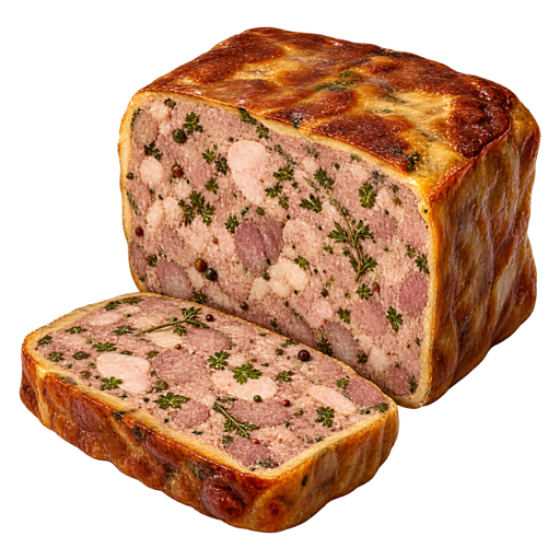 Pâté ardennais sticker illustration