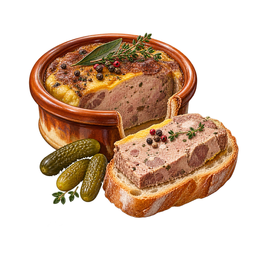 Pâté de Périgord sticker illustration