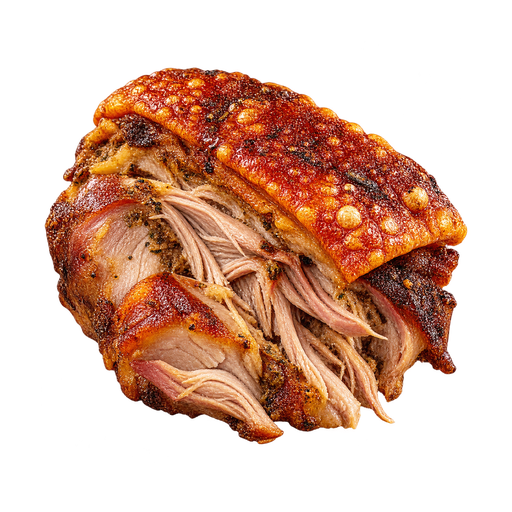 Puerto Rican Pernil sticker illustration
