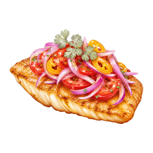 Pescado a la Chorrillana sticker illustration
