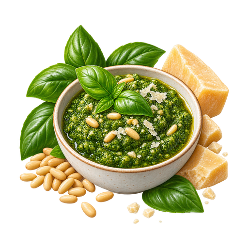 Pesto alla Genovese sticker illustration